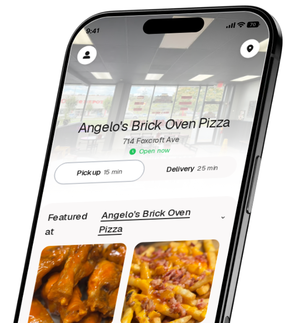 Angelo's Brick Oven Pizza app preview
