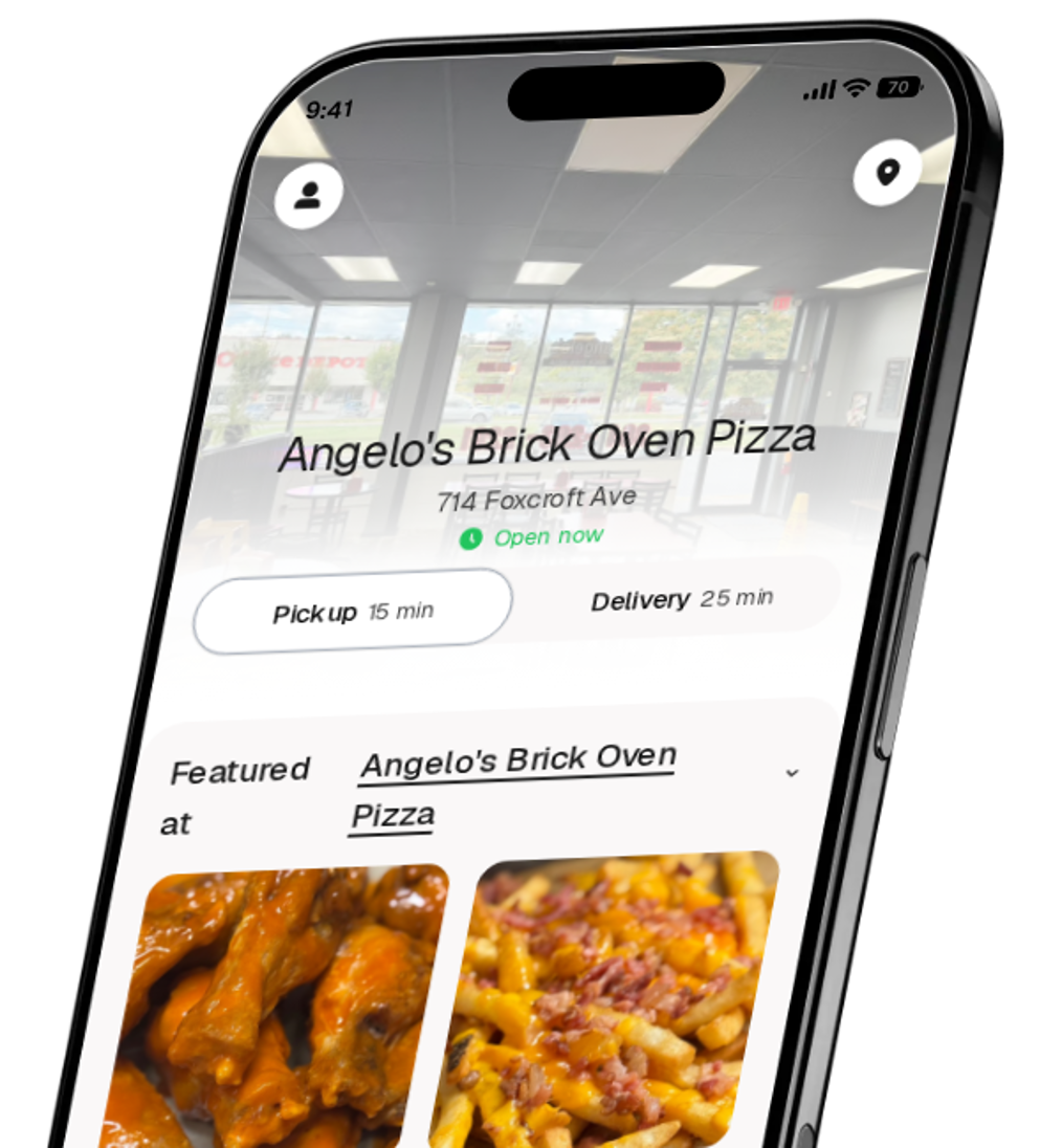 Angelo's Brick Oven Pizza app preview