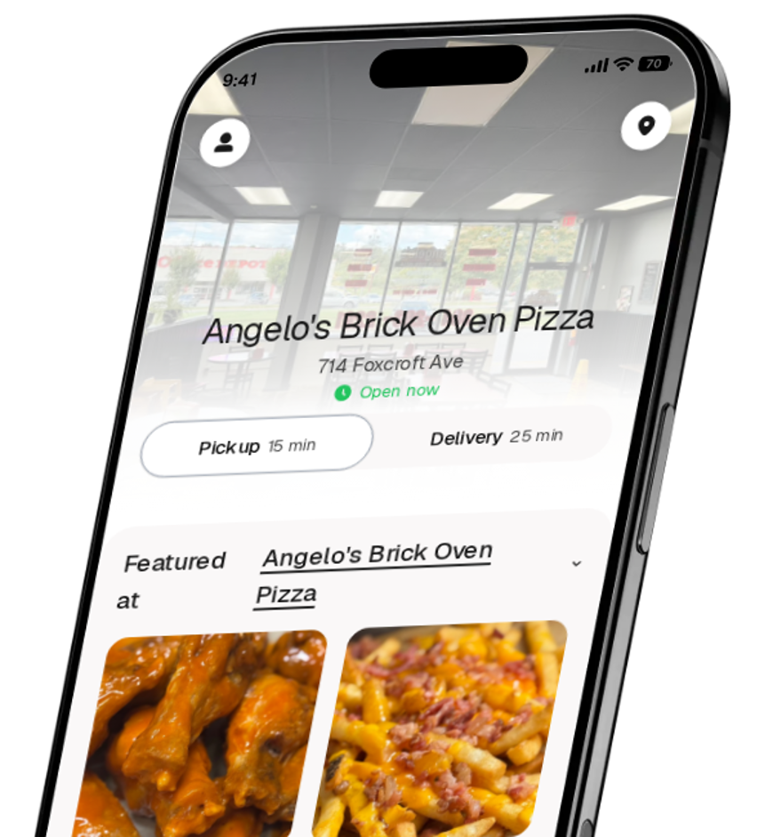 Angelo's Brick Oven Pizza app preview
