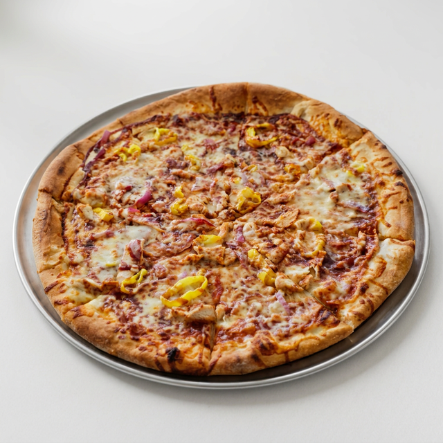 (16") BBQ CHICKEN PIZZA.